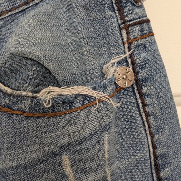 True Religion Men's  Relaxed Straight  Size 34 Blue - Picture 7 of 16